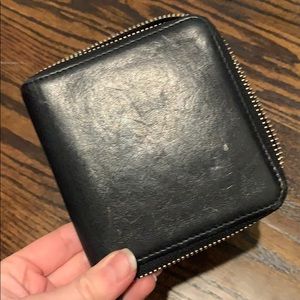 Leatherology Small Zip Wallet - Black